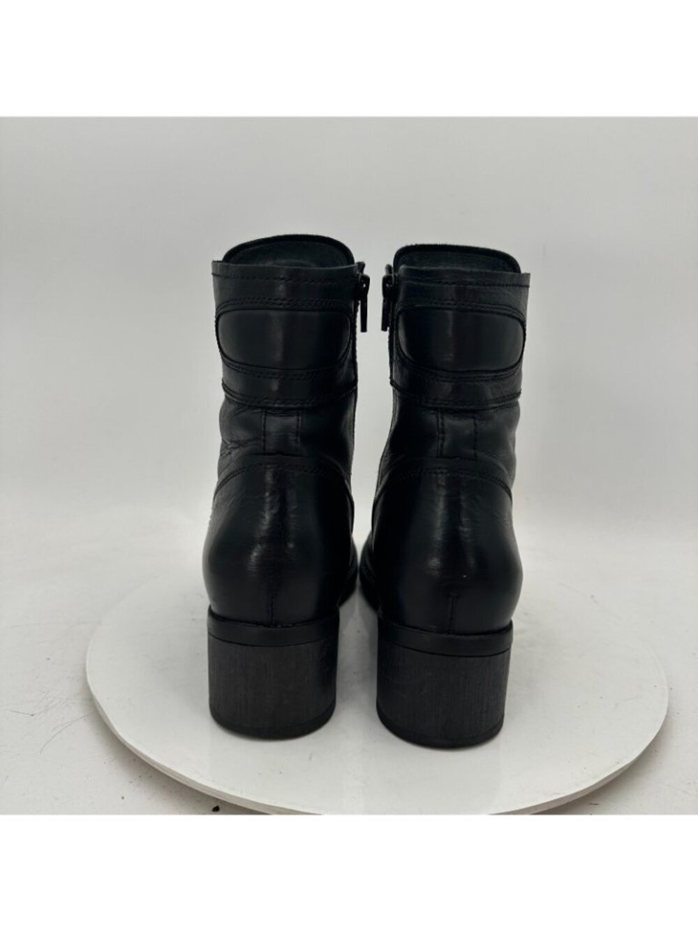 Wolky Women Size EU 41 US 9.5 Black Leather Lace Up Side Zip Ankle Boot - Picture 5 of 12